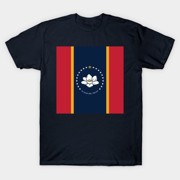 Mississippi Flag, USA. new 2020 T-Shirt by flag for all